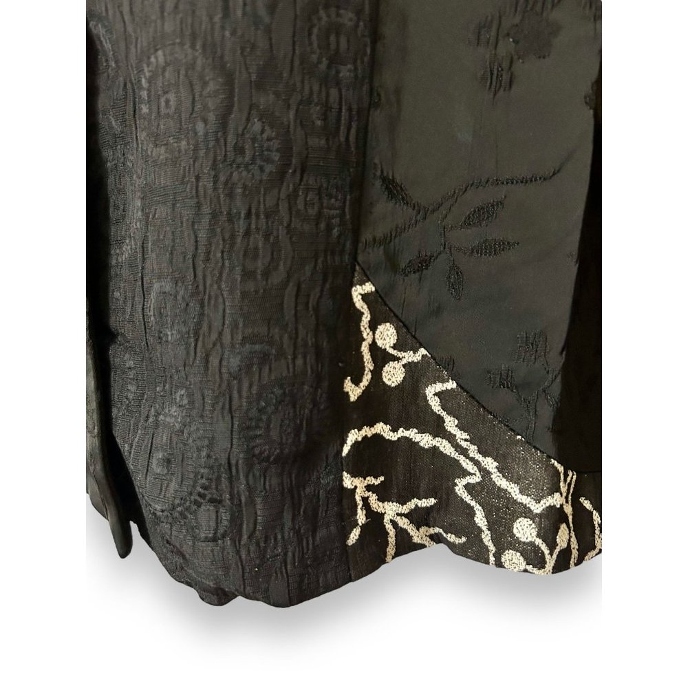 Canvasbacks Black Mixed Print Textured Blazer Jac… - image 2